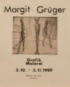 Margit Maria Grüger  (Cainsdorf 1946 -, Malerin, Zeichnerin, Grafikerin u. Bildhauerin, Std. a.d. FS