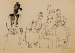 Harald Kretzschmar  (Berlin 1931 -, Karikaturist u. Grafiker, Std. a.d. HS f. Grafik u. Buchkunst