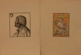 Konvolut  7 Reichsdrucke, versch. Größen, Dürer, Rethel, Burkmair