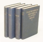 Korvettenkapitän B. Weyer  "Taschenbuch der Kriegsflotten" - 4 Bd. 1924/25, 1938, 1940 u. 1941/42,