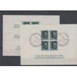 SteckkarteDeutsches Reich, Mi. Block 8 und 9, postfrisch, 1 x mit SonderstempelMindestpreis: 10 EUR
