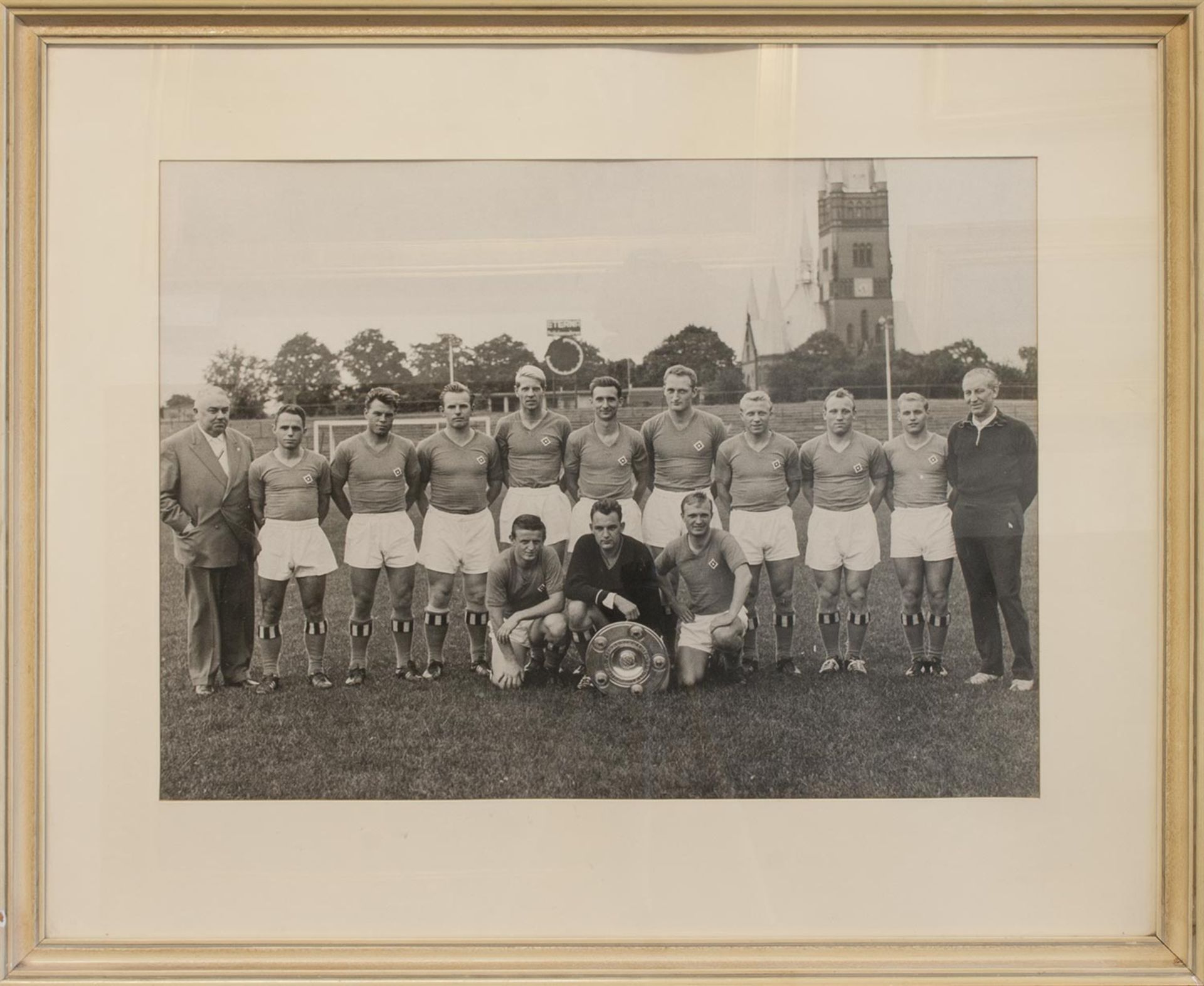 Fußball Meisterschaftsfoto-des Hamburger SV, nach dem Gewinn der Deutschen Fußballmeisterschaft 1960