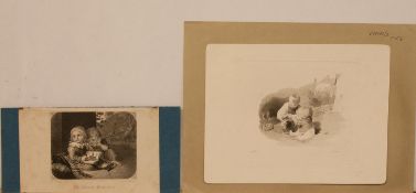 Unbekannt(Kupferstecher des 19. Jh.)Motive mit spielenden KindernKupferstiche, 3 Blätter, ca. 14 x 9