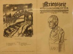 Kriegszeit KünstlerflugblätterNr. 31, 17. März 1915, hrsg. von Paul Cassierer u. Alfred Gold,
