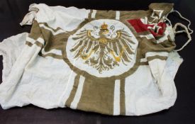 ReichskriegsflaggeDeutsches Kaiserreich, Farben Braun/ Rot/ Gold, wohl kaiserliche Schutztruppen, 90