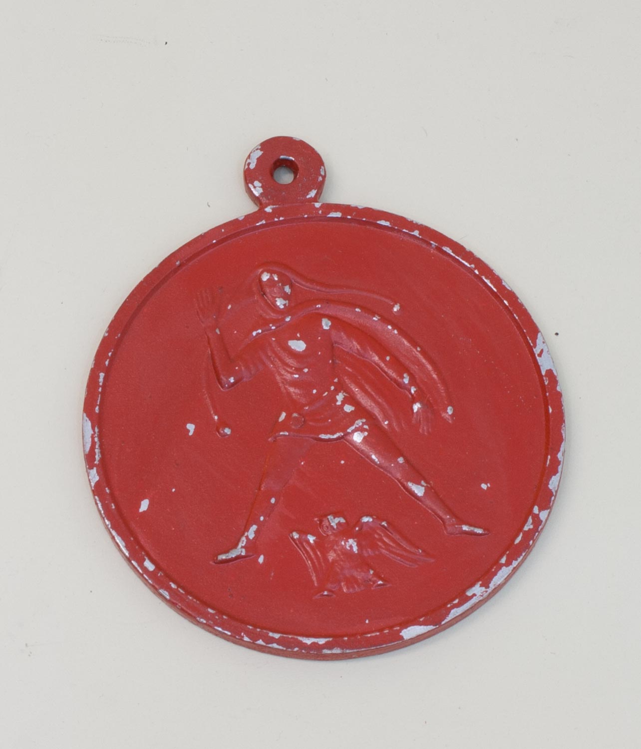 MedailleSommertagung in Mölln VDG Nord 1951, Alluminium farbig gefaßt, mit EulenspiegelMindestpreis: - Image 2 of 2