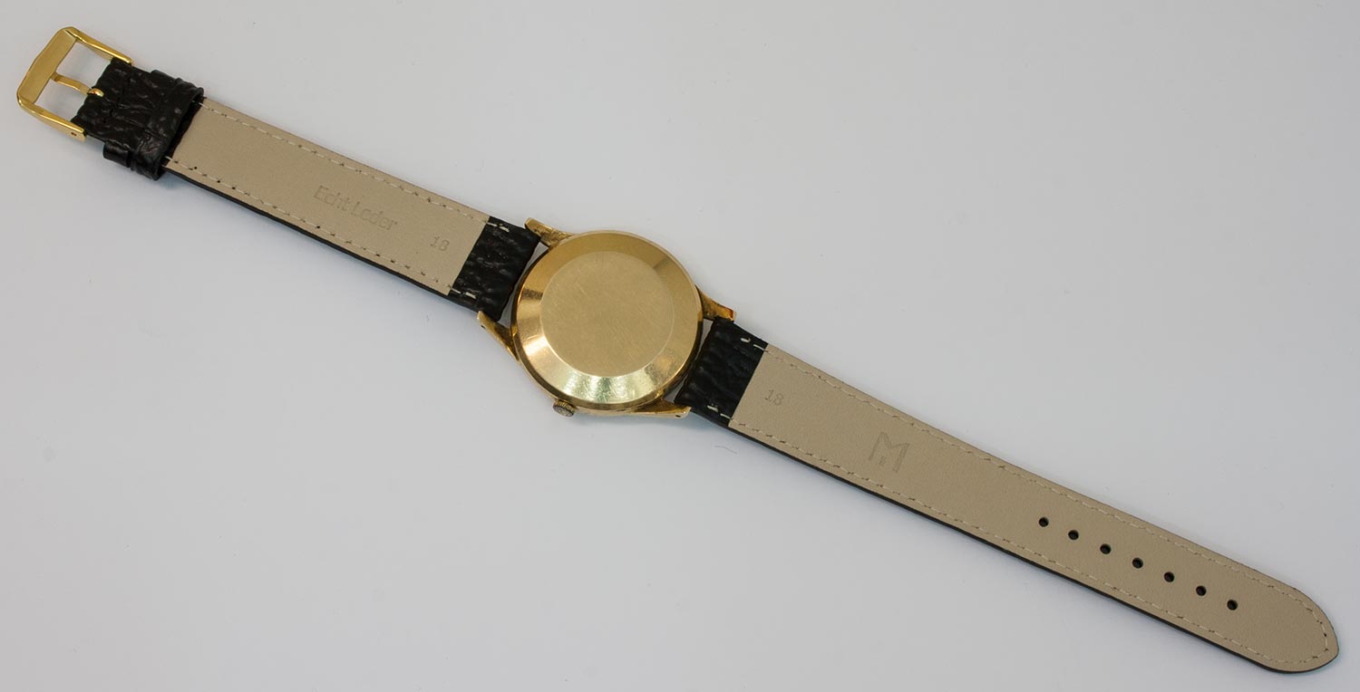 HerrenarmbanduhrInternational Watch & Co Schaffhausen um 1960, Automatikwerk, Werk Nr. 1460608, Cal. - Image 2 of 2