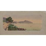 Nonzati (?)(italienischer Landschaftsmaler u. Aquarellist d. 19./ 20. Jh.)Da Sori a Camogli (Blick