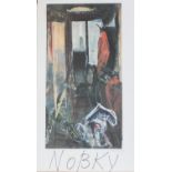 Dietrich Noßky(Gera 1937 -, deutscher Maler u. Grafiker, Std. a.d. KHS Berlin, Lehraufträge, lebt u.