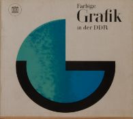 Ausstellungkatalog"Farbige Grafik in der DDR" - Staatliches Museum Schwerin 1975, Broschüre mit