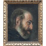 Unbekannt(Portraitmaler des 19. Jh.)Älterer JudeÖl/ Leinwand (aufgezogen), 23 x 18 cm, ger.,