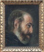 Unbekannt(Portraitmaler des 19. Jh.)Älterer JudeÖl/ Leinwand (aufgezogen), 23 x 18 cm, ger.,