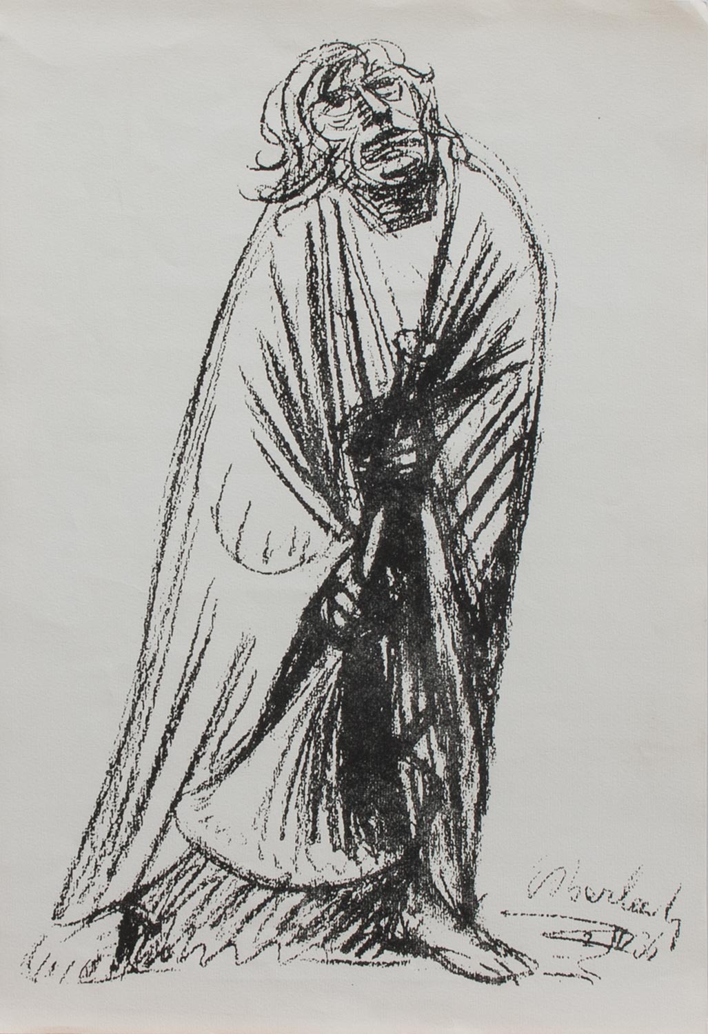 Ernst Barlach(Wedel 1870 - 1928 Güstrow, deutscher Bildhauer, Schriftsteller u. Zeichner, Std. a.