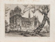 M. Benan(französischer Zeichner u. Radierer d. 1. Hälfte d. 20. Jh.)Notre-Dame du ParisOrig.-