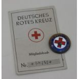 Abzeichen u. AusweisDeutsches Rotes Kreuz 1953, einer GesundheitshelferinAufrufpreis: 5 EUR