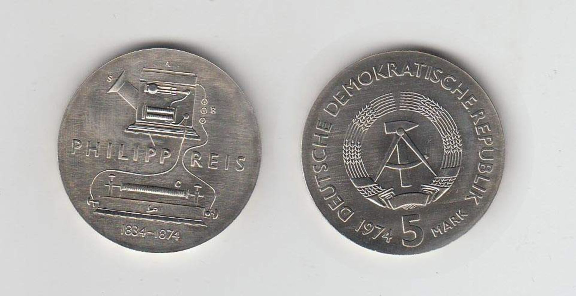 5 MarkDDR 1974, Phillip ReisAufrufpreis: 10 EUR