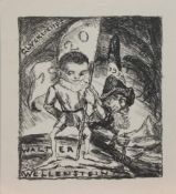 Walter Wellenstein(Dortmund 1898 - 1970 Berlin, deutscher Maler, Grafiker u. Illustrator, Std. a.