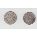 2 Münzen1 Shilling Mecklenburg 1787 u. 1/48 Taler Mecklenburg Schwerin 1860Aufrufpreis: 10 EUR