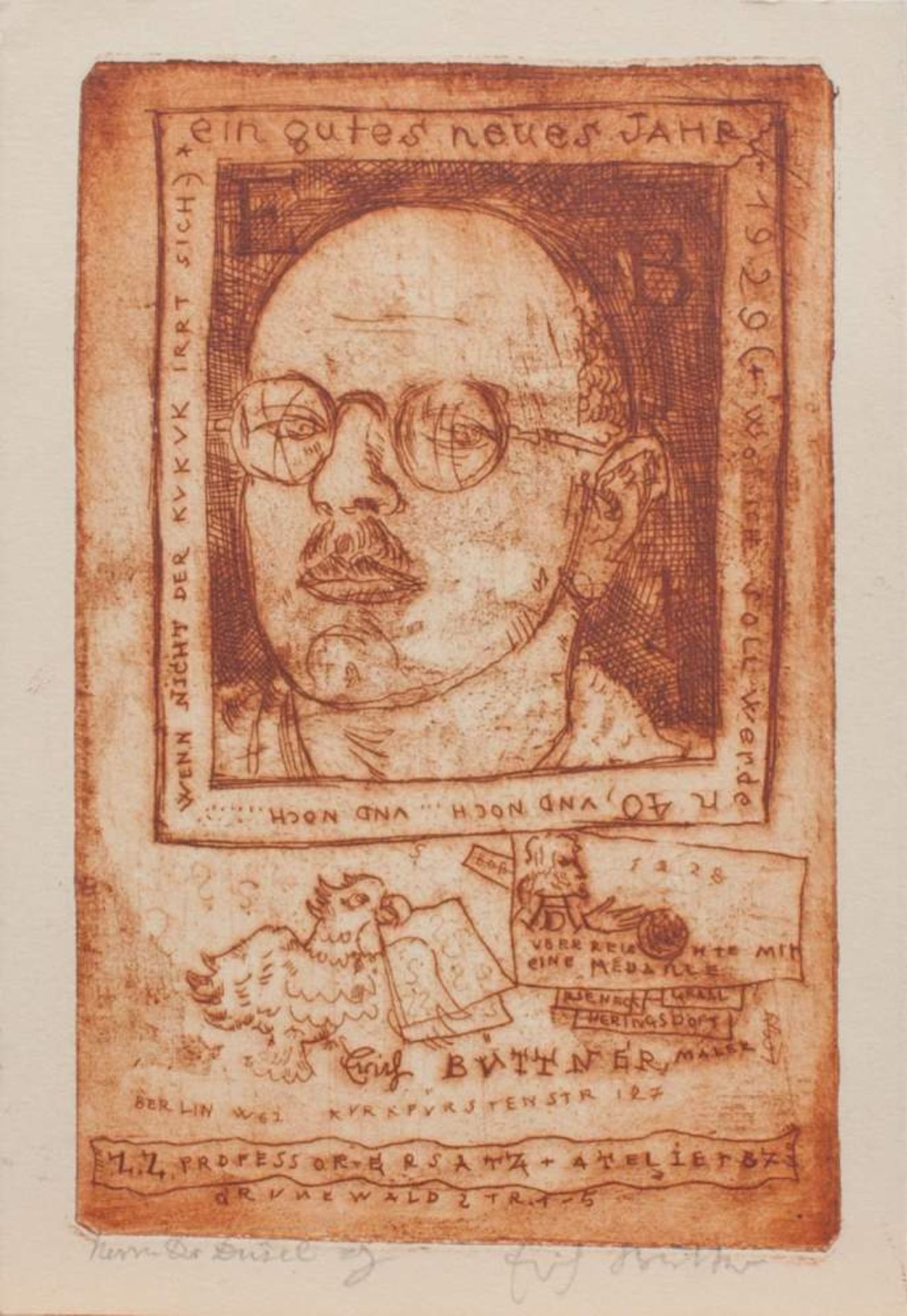 Erich Büttner(Berlin 1889 - 1936 Freiburg, deutscher Expressionist d. Berliner Secession, Std. b.