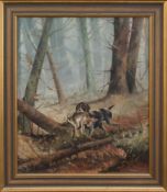 Erich Rumpf(deutscher Jagdmaler, lebte u. arbeitete in Schönbach, vorwiegend Hundebilder der
