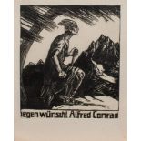 Alfred Conrad(Berlin 1894 - 1980, Std. a.d. HS f. Bildende Kunst Leipzig, lebte u. arbeitete in