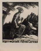 Alfred Conrad(Berlin 1894 - 1980, Std. a.d. HS f. Bildende Kunst Leipzig, lebte u. arbeitete in