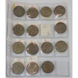 Posten Münzen14 x 5 Forint, Ungarn 1947, Kossuth, SilberAufrufpreis: 20 EUR