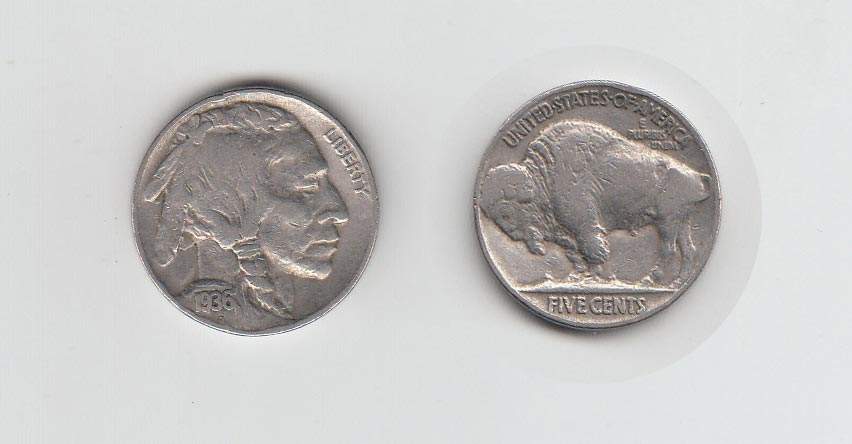 5 CentUSA 1936, Buffalo Nickel, ssAufrufpreis: 10 EUR