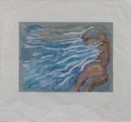 Charlotte Sterdtmann(deutsche Malerin u. Grafikerin d. 20. Jh.)SchwimmerGouache, 25 x 32 cm, unger.,