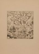 Inge Voss(Malerin u. Grafikerin des 20. Jh.)Im ArboretumOriginal Lithographie, 24 x 22 cm, unger.,