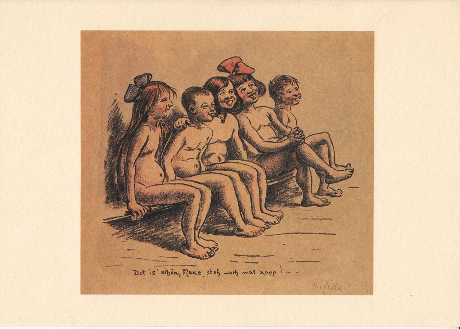 Heinrich Zille(1858 in Radeburg - 1929 in Berlin, Zeichner und Maler, lernte und studierte in - Image 4 of 4