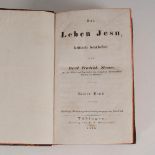 Reserve: 280 EUR        Strauß, David Friedrich: "Das Leben Jesu, kritisch bearbeitet ...". 2 Bände,