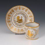 Reserve: 140 EUR        Empire-Tasse. Imitierte Schwertermarke, wohl Volkstedt, Ende 18. Jh.