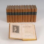 "Schillers sämmtliche Werke". 12 Bände, Stuttgart und Tübingen, 1837/38. Fester Pappeinband mit