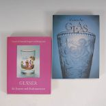 2x Glas. Haase, Gisela: "Sächsisches Glas". Leipzig 1988, 379 Seiten mit Abbildungen. Pazaurek/