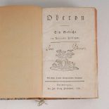 Wieland: "Oberon" und "W. kleine Chronik des Königreichs Tatojaba". Ein Buch. Reuttlingen 1781,