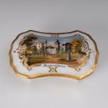 Reserve: 180 EUR        Fidibusdose "Reinhardsbrunn", Gotha. Hennenmarke, 1860 - ca. 1883. Passig