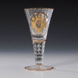 Reserve: 900 EUR        Kelchglas "Fridericus Rex", Josephinenhütte. Gräflich Schaffgot'sche