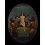Reserve: 360 EUR        Anonym: Venus-Darstellung. Öl/Leinwand/Holz, unsigniert, 18. Jh. Von zwei
