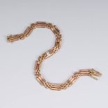 Reserve: 240 EUR        Damenarmband mit Brillant und Rubinen. 585 GG/Roségold. 13,5 g. Mittleres