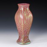 Reserve: 1500 EUR        Jugendstil-Vase, Kralik. Wilhelm Kralik Sohn, Eleonorenhain. Farbloses Glas