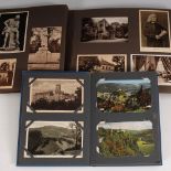 Reserve: 90 EUR        2x Postkartenalbum. Thüringen mit ca. 260 Karten, überwiegend zwischen 1910