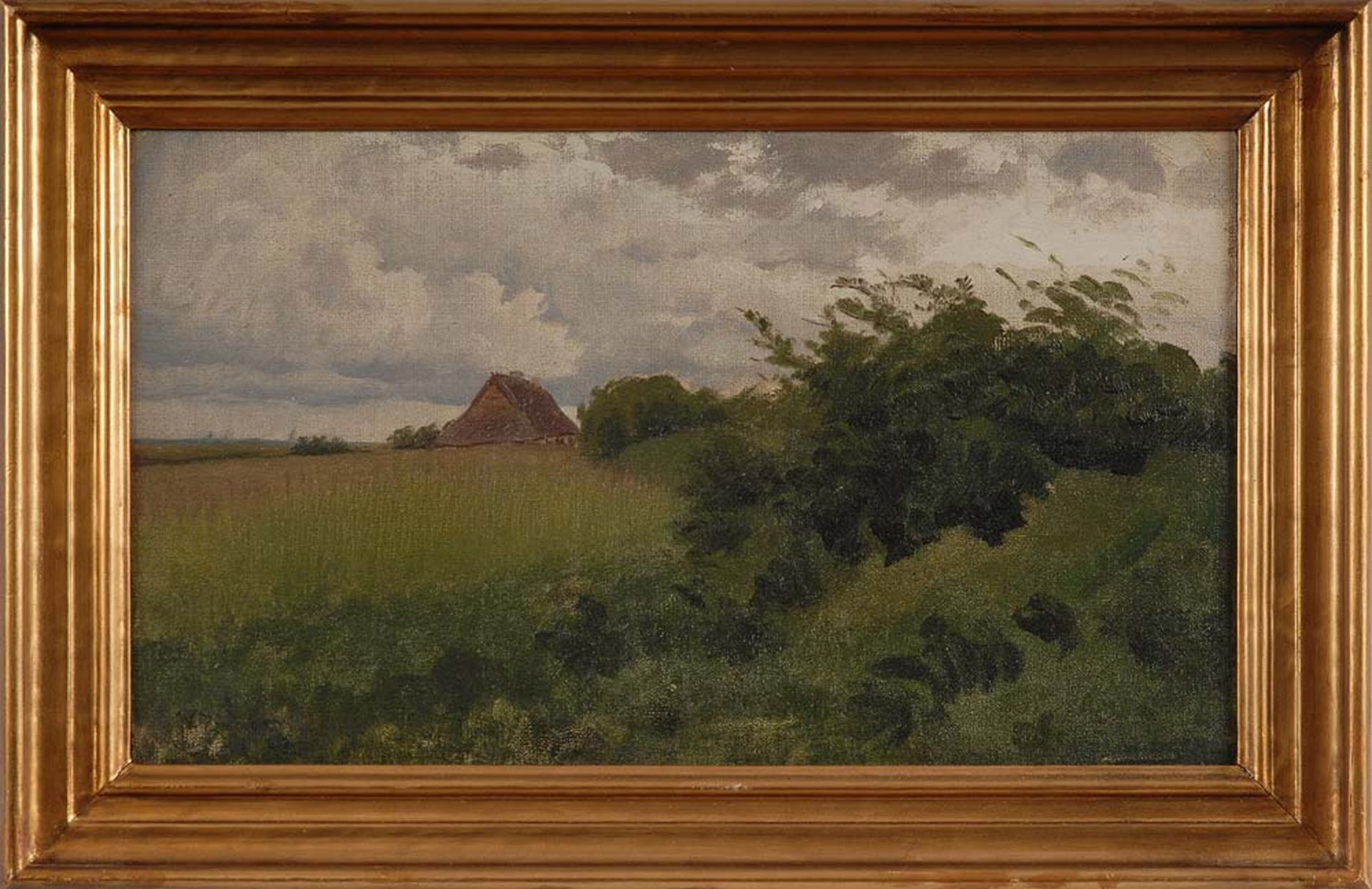 Zimmer, Wilhelm: Küstenlandschaft. Öl/Leinwand/Karton, links unten signiert. Ostsee-Landschaft mit - Image 2 of 3