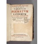 Freyers Sammelband 1766 Hieronymi Freyeri... Fasciculus poematum latinorum ex optimis antiqui et