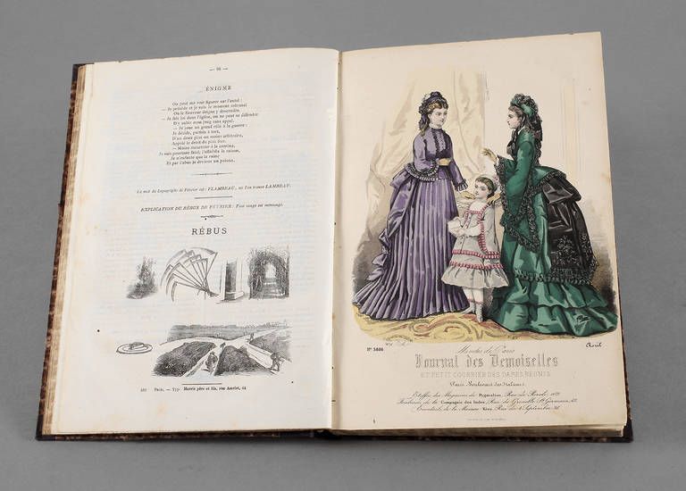 Journal des Demoiselles 1873 Quarante et unième année, Bureau du Journal, Paris 1873, Format Lex.
