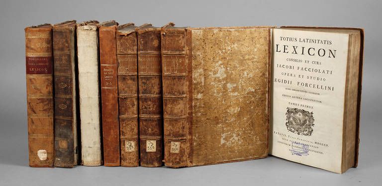 Forcellinis Latein-Lexikon 1802 Totius Latinitatis Lexicon consilio et cura Jacobi Facciolati