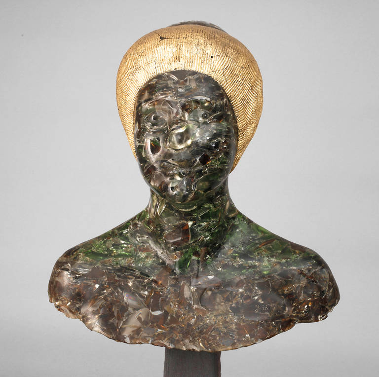 Reserve: 300 EUR        Jürgen Ullmann, modernes Portrait  2. H. 20. Jh., monogrammiert JU,