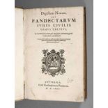 Pendakten 1575 Digestum Nouum, seu Pandectarum iuris civilis tomus tertius, ex pandectis Florentinis