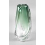 Große Vase Val. St. Lambert
1950er Jahre, signiert, massives Klarglas nach Grün verlaufend, von