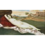 Kopie nach Giorgione, schlummernde Venus
verkleinerte Version nach dem 1508/1510 von Giorgione (